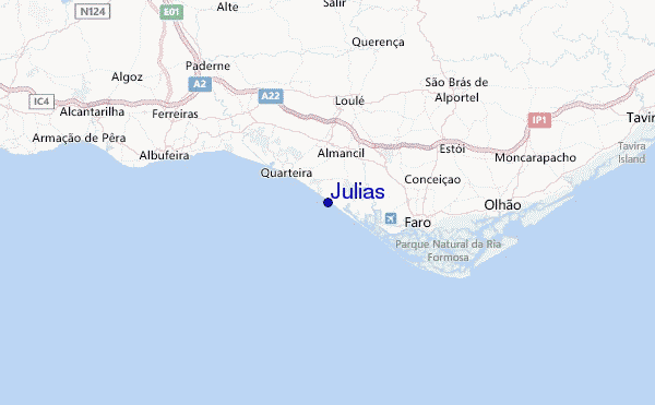 Julias Location Map