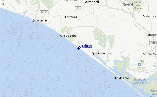 Julias location map