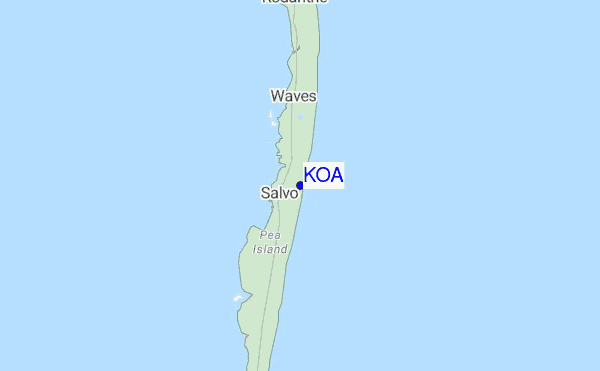 K.O.A location map