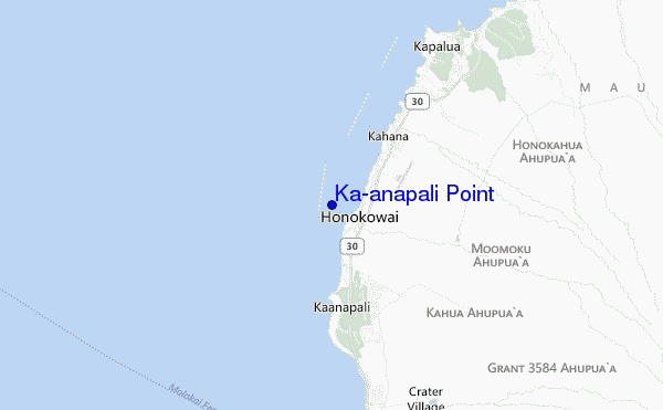 Ka'anapali Point location map