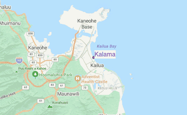 Kalama location map