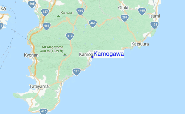 Kamogawa Location Map