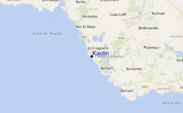 Kaolin location map