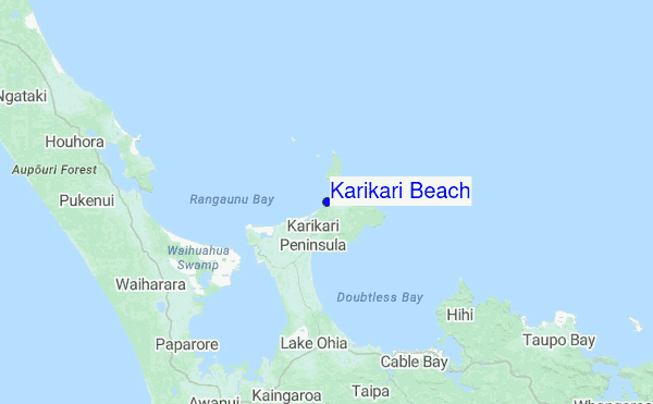 Karikari Beach Location Map