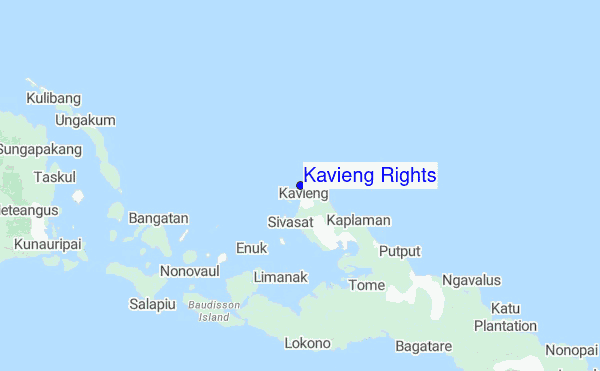 Kavieng Rights Location Map