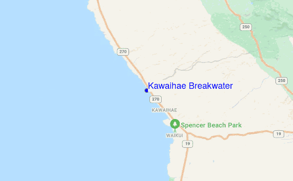 Kawaihae Breakwater location map