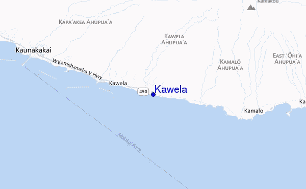 Kawela location map