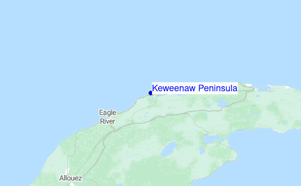 Keweenaw Peninsula Location Map