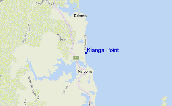 Kianga Point location map