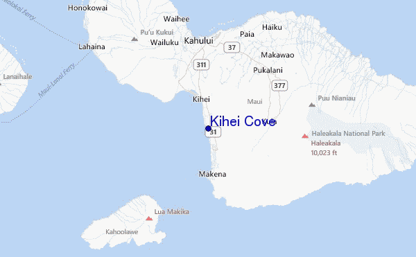 Kihei Cove Location Map