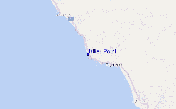 Killer Point location map