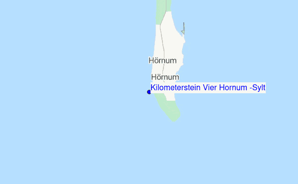 Kilometerstein Vier Hornum (Sylt) location map