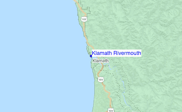 Klamath Rivermouth Location Map