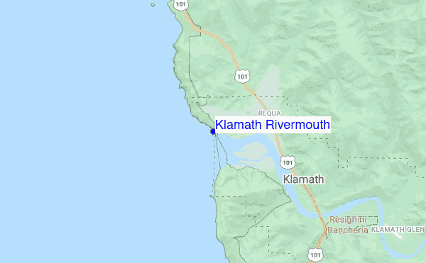 Klamath Rivermouth location map