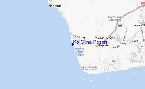 Ko Olina Resort location map