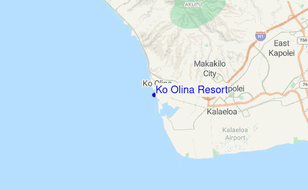 Ko Olina Resort location map