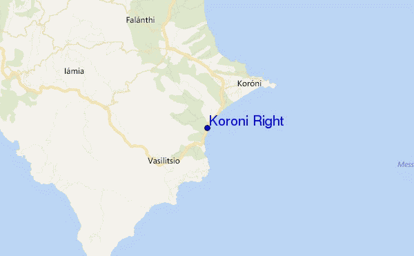 Koroni Right location map