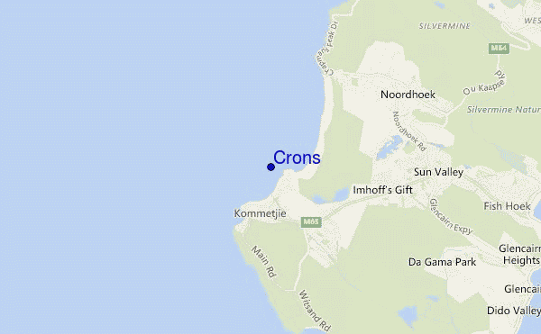 Crons location map