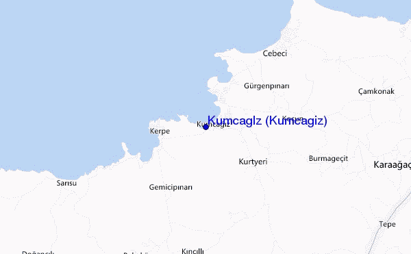 Kumcağız (Kumcagiz) location map