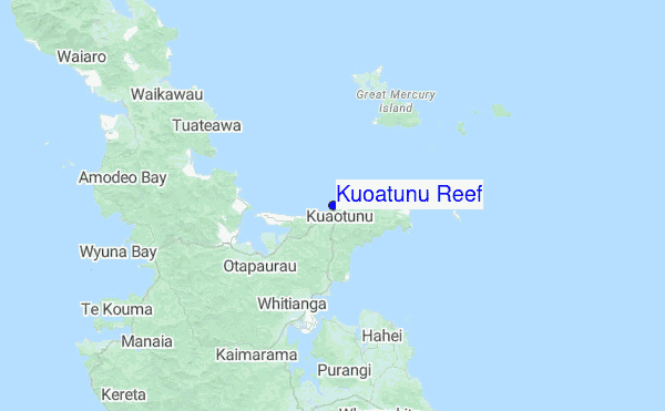Kuoatunu Reef Location Map