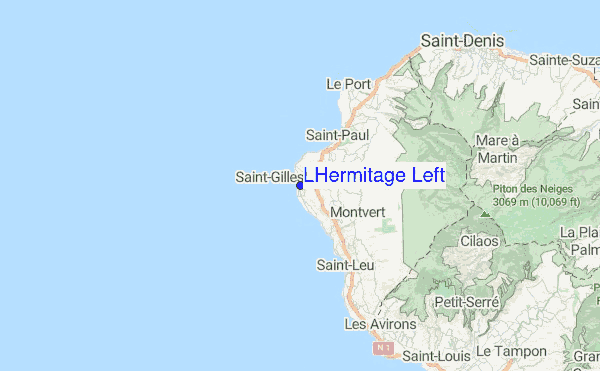 LHermitage Left Location Map
