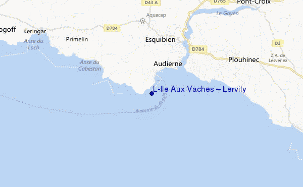 L'Ile Aux Vaches – Lervily location map
