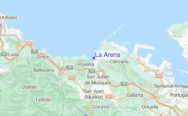 La Arena location map