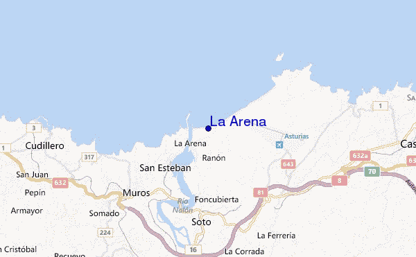 La Arena location map