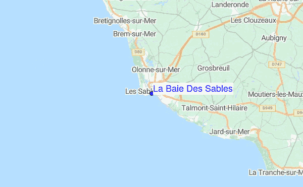 La Baie Des Sables Location Map