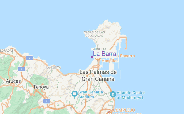 La Barra location map