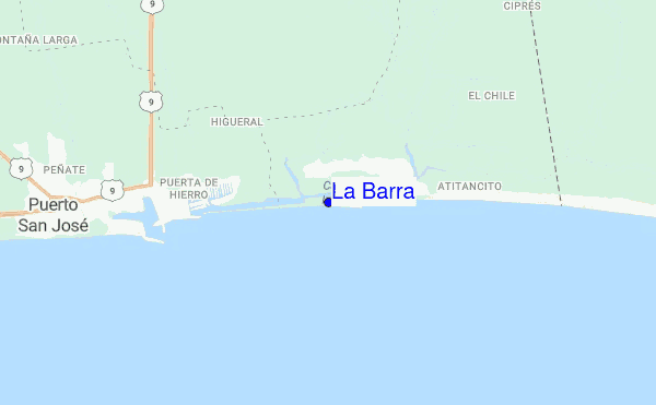 La Barra location map