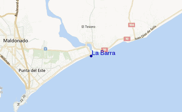 La Barra location map