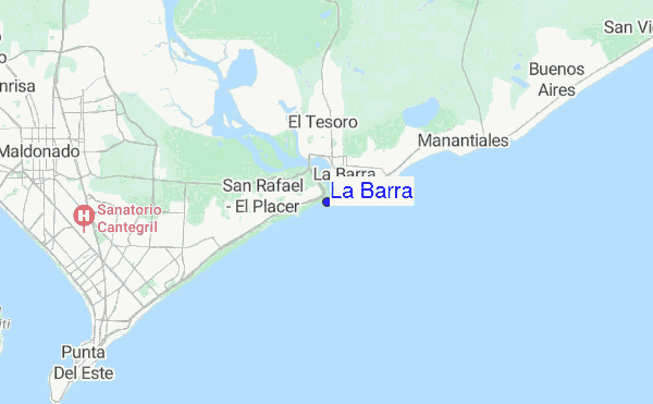 La Barra location map