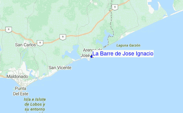 La Barre de Jose Ignacio Location Map