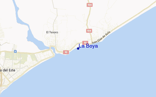 La Boya location map