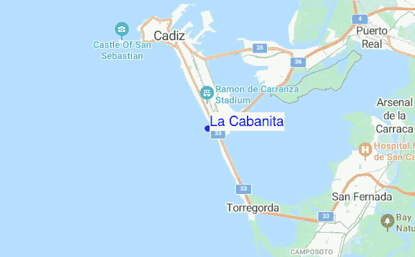 La Cabanita location map