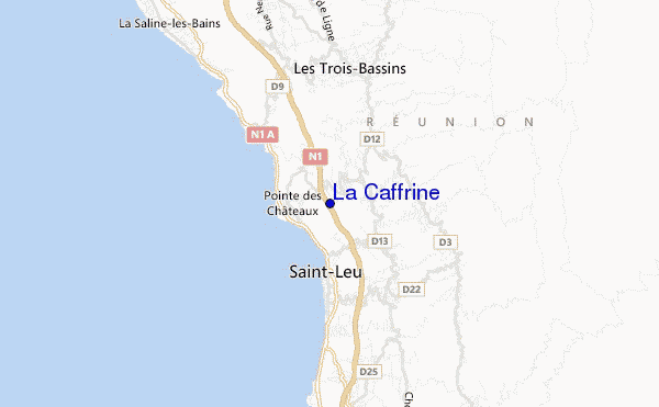 La Caffrine location map