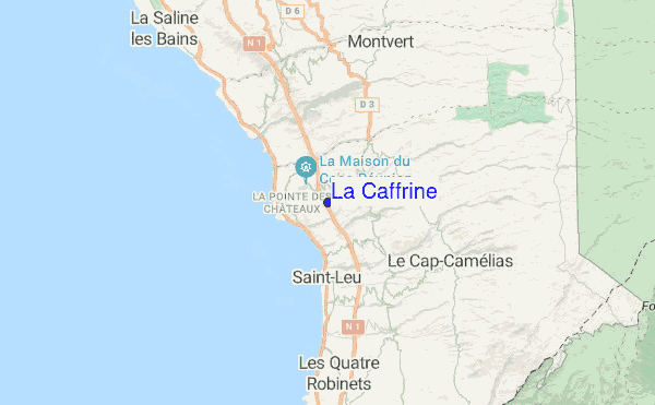 La Caffrine location map