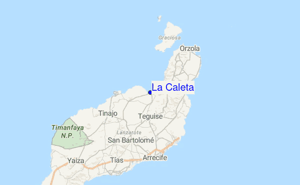 La Caleta Location Map