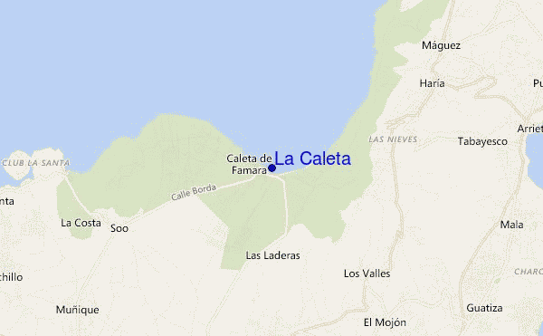 La Caleta location map