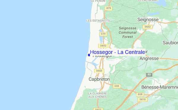 Hossegor - La Centrale location map