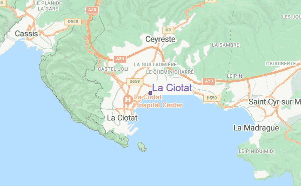 La Ciotat location map