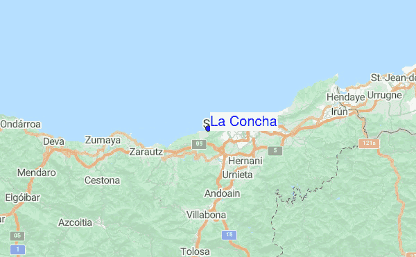 La Concha Location Map