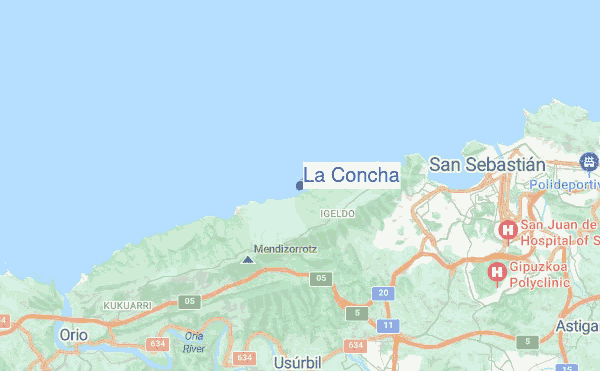 La Concha location map