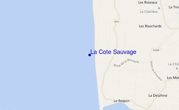 La Cote Sauvage location map