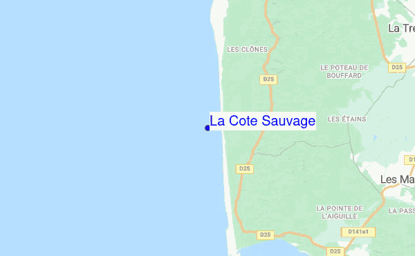 La Cote Sauvage location map