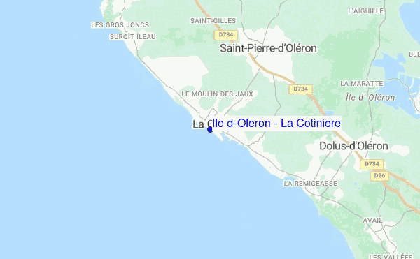 Ile d'Oleron - La Cotiniere location map