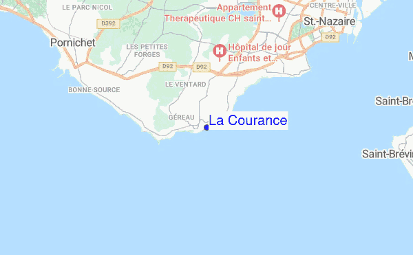 La Courance location map