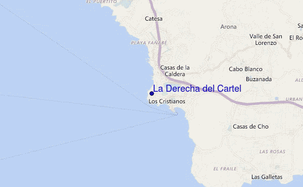La Derecha del Cartel location map