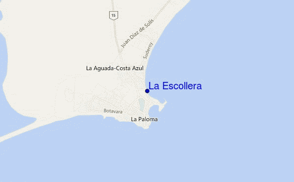 La Escollera location map